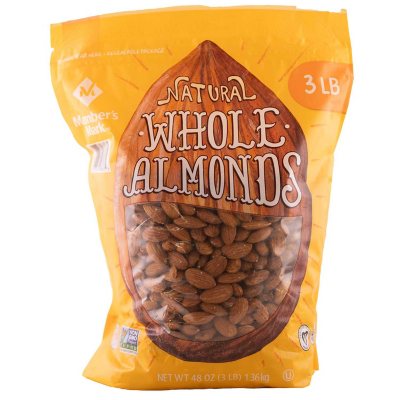 Member's Mark Natural Whole Almonds (3 lbs.) - Sam's Club