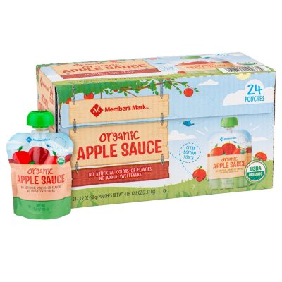 Member's Mark Organic Applesauce Pouches (3.2 oz., 24 ct.) Sam's Club