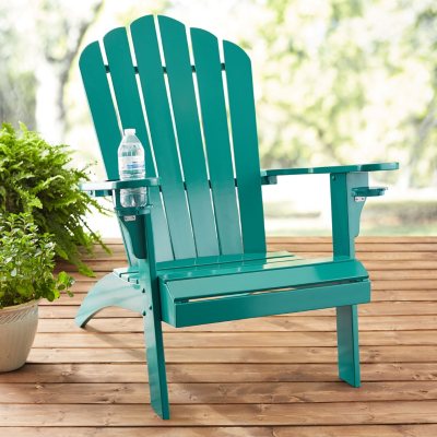 Member's Mark Painted Adirondack Chair with Drink Holder (Various ...