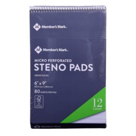 Member's Mark Steno Pad 6" x 9" 12-Pack