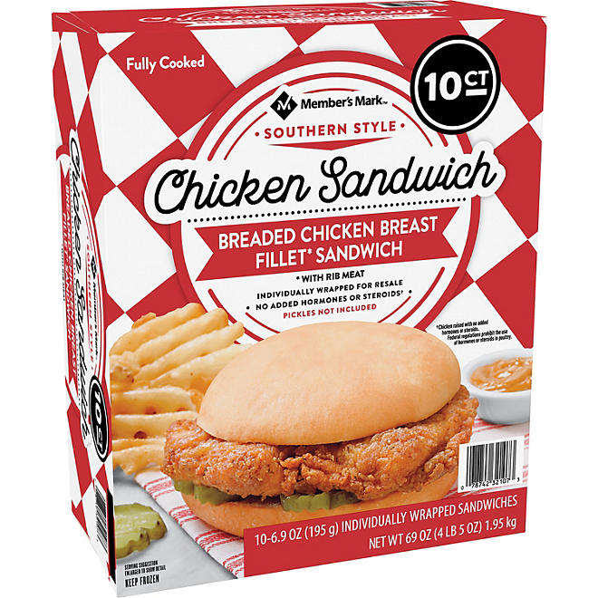 Member's Mark Southern Style Chicken Sandwich 10 ct.