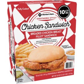Member's Mark Southern Style Chicken Sandwich, Frozen (10 ct.)