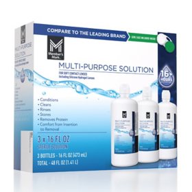 Member's Mark Multi-Purpose Contact Lens Solution, 16 fl. oz., 3 pk.