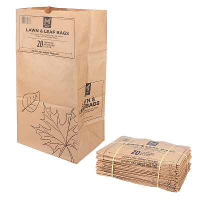 Paper Lawn & Leaf Bags 30 Gallon, 5 Pack