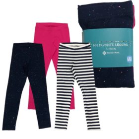 Member's Mark Girls' 3-Pack Leggings