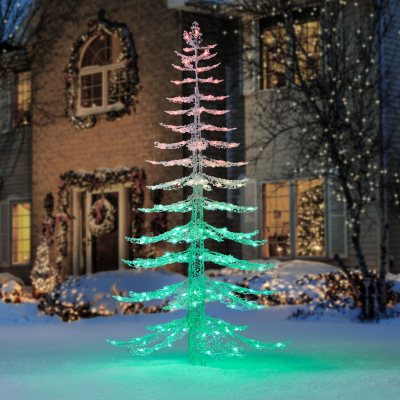 Member's Mark 7 ft LED Muti-Color Crystal Iced Tree - Sam's Club