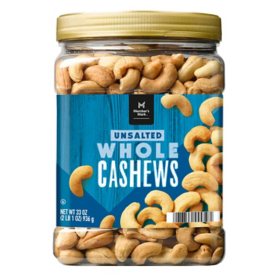 Member's Mark Unsalted Whole Cashews, 33 oz.