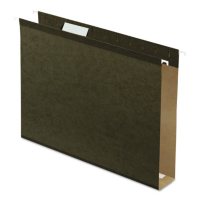 Pendaflex 2&rdquo; Reinforced Extra Capacity Hanging Folders, Standard Green (Letter, 25 ct.)