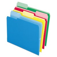 Pendaflex 1/3 Tab CutLess File Folders, Assorted Colors (Letter, 100 ct.)