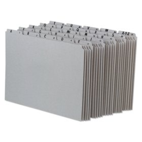 Pendaflex 1/5 Tab Recycled Alphabetical File Guides, Gray (Letter, 25 ct.)