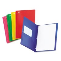 Oxford Two-Pocket Portfolio, Tang Fastener, 1/2" Capacity, Assorted Colors, 25 per Box