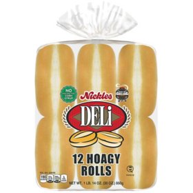 Nickles Bakery 6-inch Hoagy Bun, 12 pack