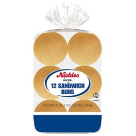 Nickles Large Sandwich Buns 22 oz.