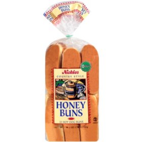 Nickles Country Style Honey Buns Hot Dog Buns 17 oz.