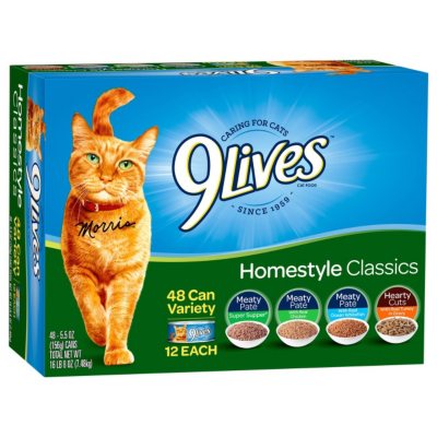 9 Lives Homestyle Classics Variety Pack 5.5 oz. 48 ct. Sam s Club