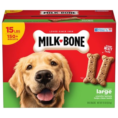 Milk-Bone Original Dog Biscuits, Large Crunchy Dog Treats, 15 lbs. - Sam's  Club