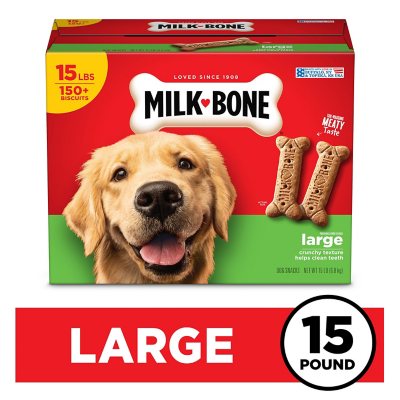 Milk-Bone Original Dog Biscuits, Large Crunchy Dog Treats, 15 lbs. - Sam's  Club