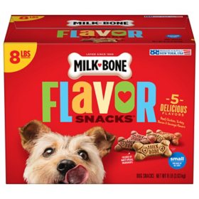 Milk-Bone Flavor Snacks Small Crunchy Dog Biscuits, 128 oz.