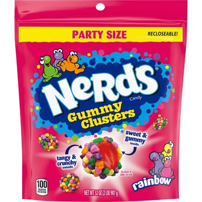 JunkFoodOnTheGo on Instagram: You can now get Party Sized Rainbow  @nerdscandy Gummy Clusters at @costco and @samsclub stores!! ⠀⠀⠀⠀⠀⠀⠀⠀⠀⠀⠀⠀  This huge bag features 2 lbs of Nerds Rainbow Gummy Clusters!! Really great