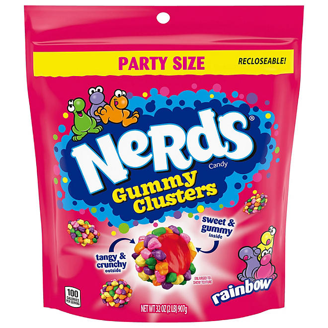 Nerds Gummy Clusters, Party Size, 32 oz.