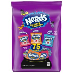 Nerds Halloween Gummy Cluster, Treat Size, 75 ct.