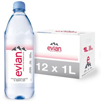 Evian Water - 12/ 1L bottles - Sam's Club