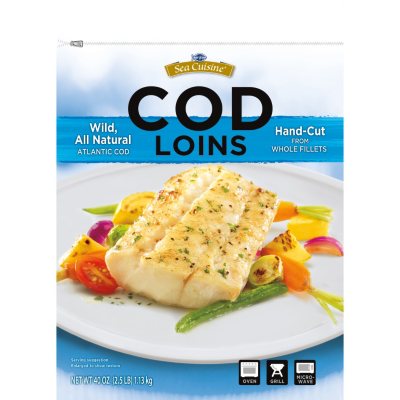 Sea Cuisine Atlantic Cod Loins (2.5 lbs.) - Sam's Club