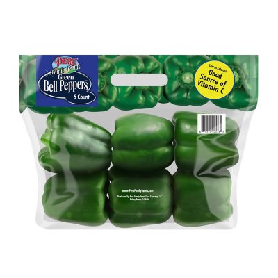 Green Bell Peppers (6 ct.) - Sam's Club