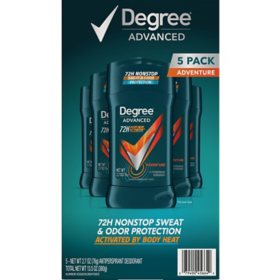 Degree for Men Advanced Protection Antiperspirant, Adventure, 2.7 oz., 5 pk.