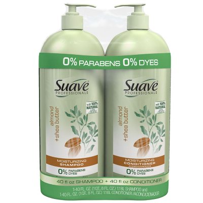 Suave Professionals Almond & Shea Butter Shampoo & Conditioner (40 .,  2 pk.) - Sam's Club