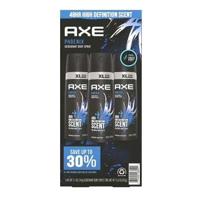 AXE Dual Action Body Spray Deodorant, Phoenix (5.1 oz., 3 pk 