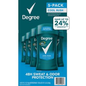Degree Men Dry Protection Antiperspirant, Cool Rush (2.7 oz., 5 pk.)