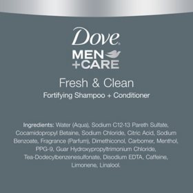 Dove Men Care 2 In 1 Shampoo Conditioner Fresh Clean 40 Fl Oz