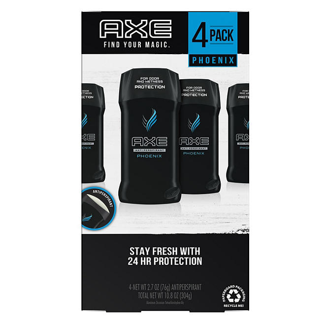 AXE Deodorant Sticks, Phoenix or Black (2.7 oz., 4 pk.)