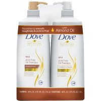 Dove Anti-Frizz Oil Therapy Shampoo & Conditioner (40 fl. oz., 2 pk.)