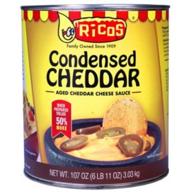 Ricos Condensed Cheddar Cheese Sauce 107 oz.
