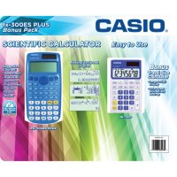 Casio Scientific Calculator FX-300ES Plus with Bonus Calculator, Select Color
