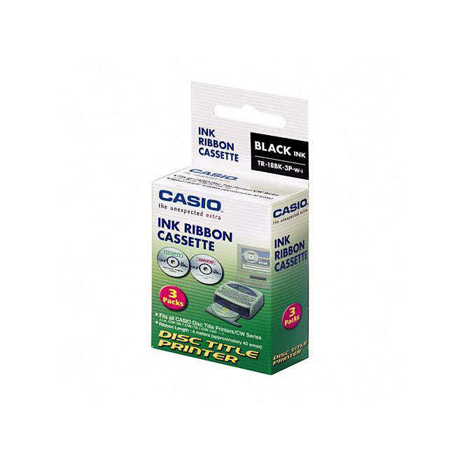 Casio Ink Ribbon for Disc Title Printer - 3 pk.