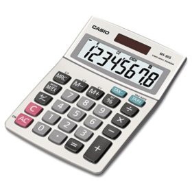 Casio - MS-80S Tax and Currency Calculator - 8-Digit LCD