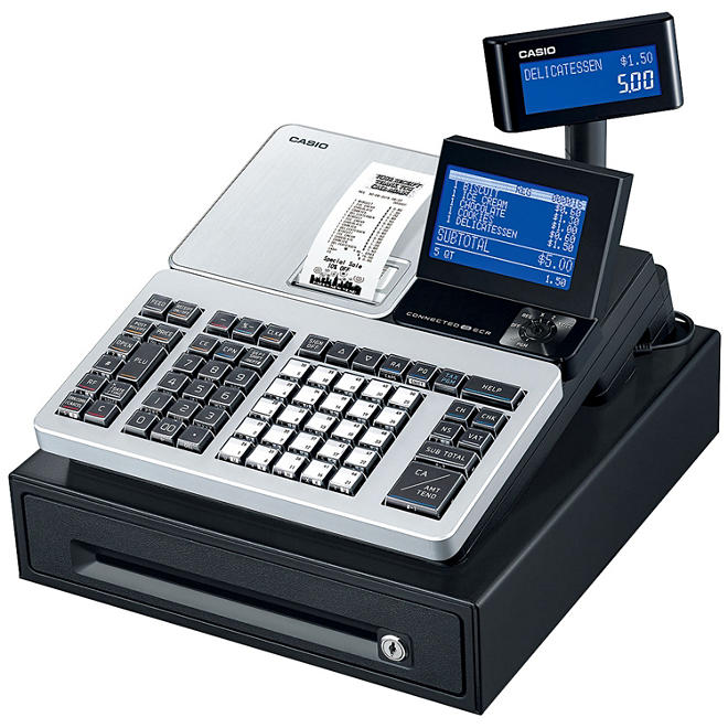 Casio PCR-T540SV-SR Cash Register, Bluetooth Capabilities