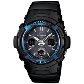 Casio Men's G-Shock Ana-Digi Solar Atomic 46mm Black Watch