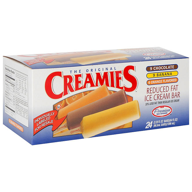 Creamies Premium Ice Cream Bar Variety Pack - 24 ct.