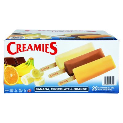 Creamies Ice Cream Variety Pack, Frozen (30 ct.) - Sam's Club