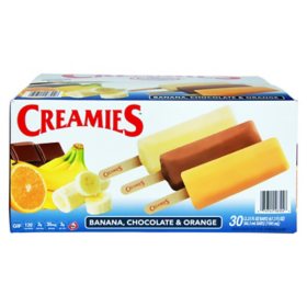 Creamies Ice Cream Variety Pack, Frozen 30 ct.