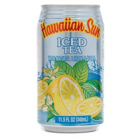 Hawaiian Sun Iced Tea with Lemon 11.5 fl. oz., 24 ct.