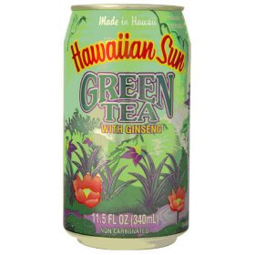 Hawaiian Sun Green Tea with Ginseng 11.5 oz., 24 pk.