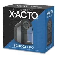 X-ACTO School Pro Classroom Electric Pencil Sharpener, Blue/Gray