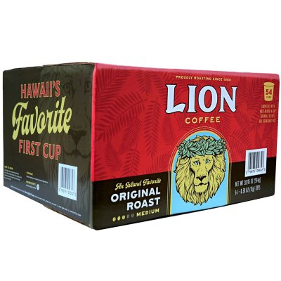 Original LION Coffee 54 K Cup 54 ct. Sam s Club