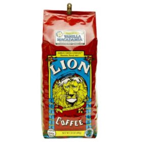 Lion Coffee Whole Bean Coffee, Vanilla Macadamia 24 oz.