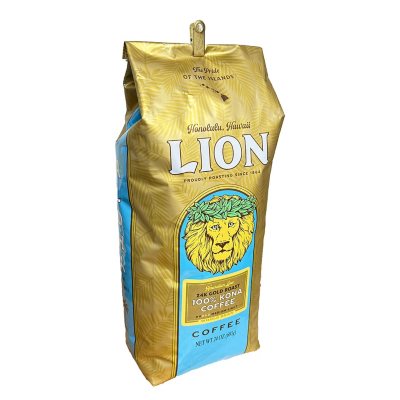 よっちゃん　新品　Lion Coffee Kona 100%(豆) 2袋 楽天市場】ライオンコーヒー 100％ コナコーヒー 豆 2袋セット